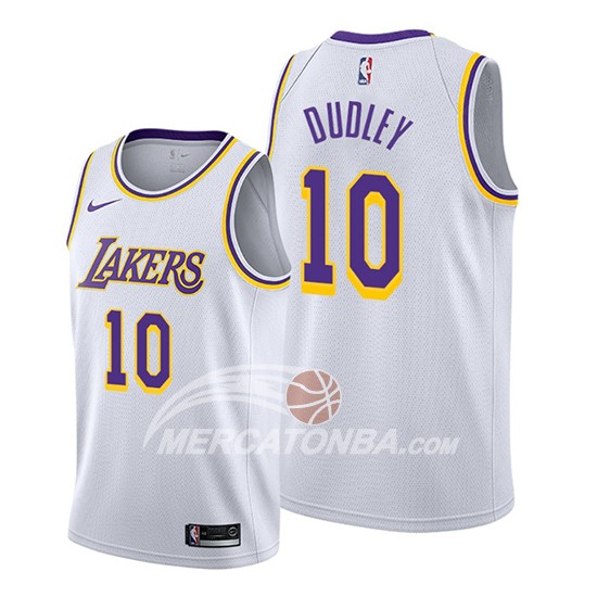 Maglia Los Angeles Lakers Jared Dudley Association Bianco